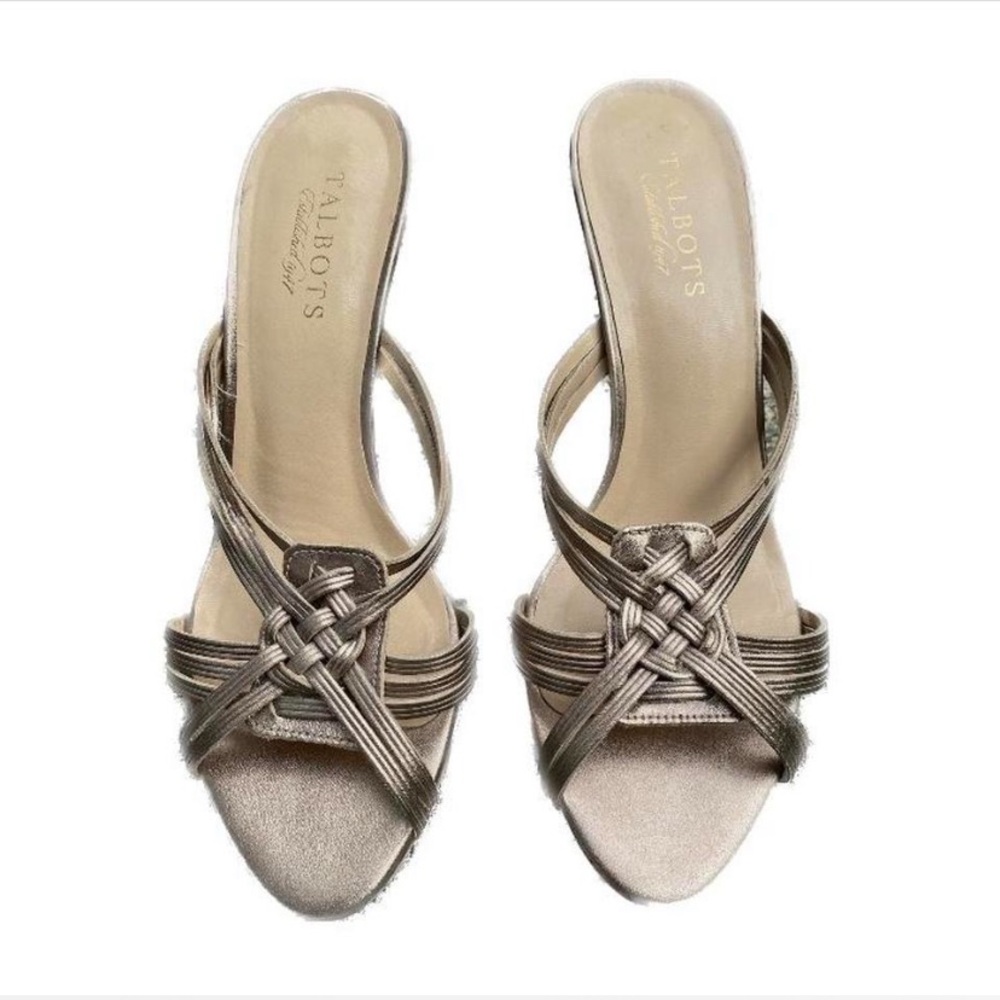 Talbots Silver Heels Minimalist Design